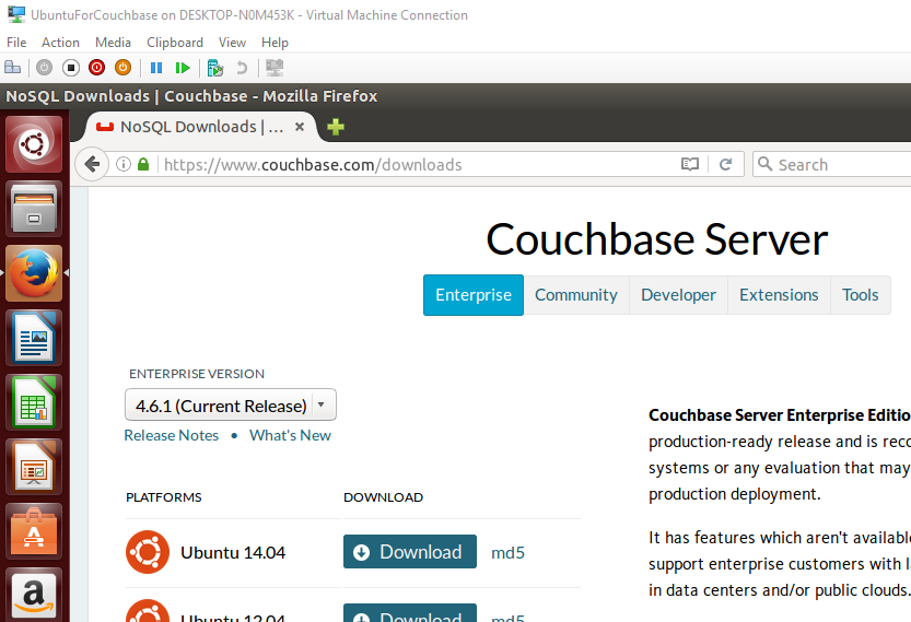 install couchbase ubuntu sudo
